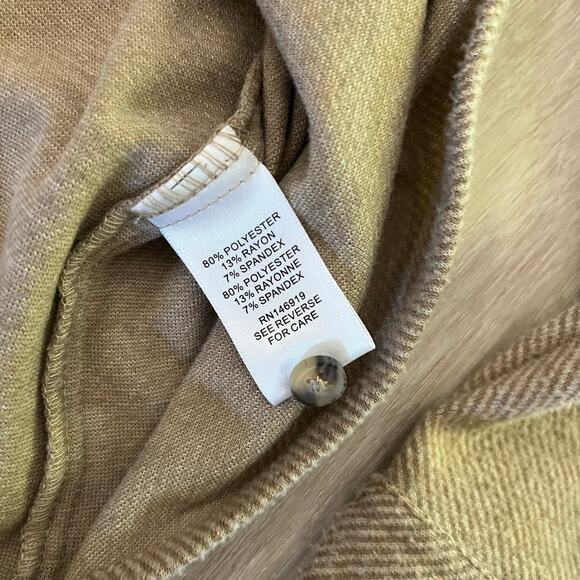 Casa Cabana Women’s Mocha Button Down Size XL - Picture 4 of 6